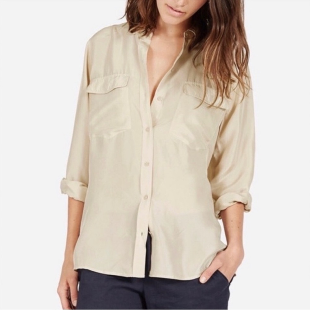 Everlane Silk Top